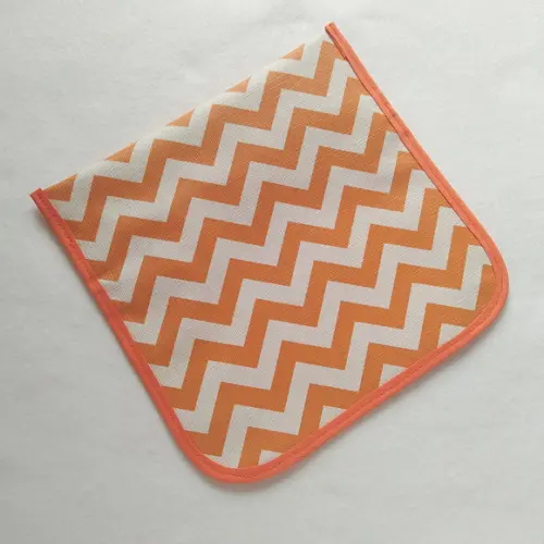 Kit Organizadores Multiuso Bolsa do Bebê - Chevron Laranja