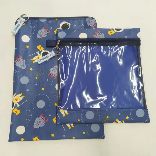 Kit Organizadores Roupa Limpa e Suja - Astronauta, Foguete