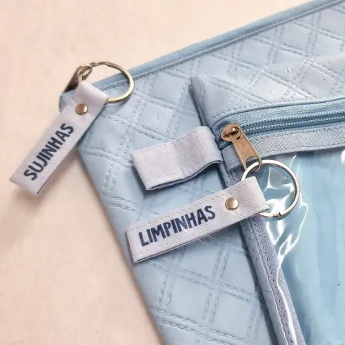 Kit Organizadores Roupa Limpa e Suja - Azul Bebê