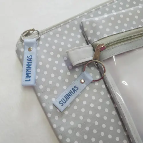 Kit Organizadores Roupa Limpa e Suja - Cinza Poá
