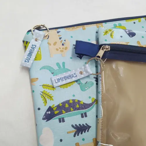 Kit Organizadores Roupa Limpa e Suja - Dinossauros