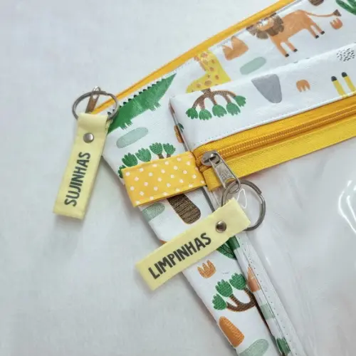 Kit Organizadores Roupa Limpa e Suja - Safari ou Selva