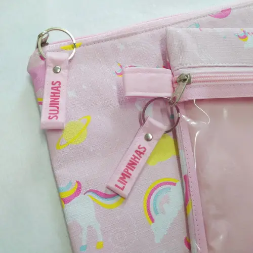 Kit Organizadores Roupa Limpa e Suja - Unicórnio Arco-íris