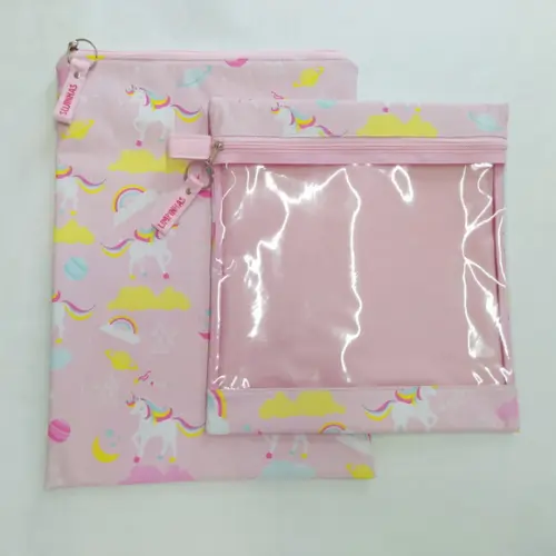 Kit Organizadores Roupa Limpa e Suja - Unicórnio Arco-íris