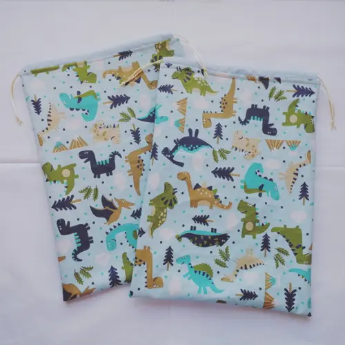 Kit Sacos Impermeáveis para Roupas 28x40 - Dinossauros