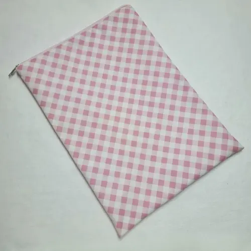 Kit Organizadores Roupa Limpa e Suja - Xadrez Rosa