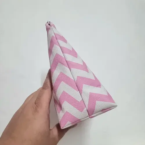 Necessaire Básica - Chevron Rosa