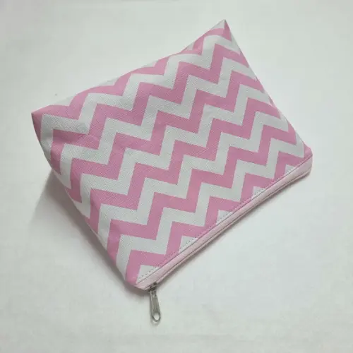 Necessaire Básica - Chevron Rosa