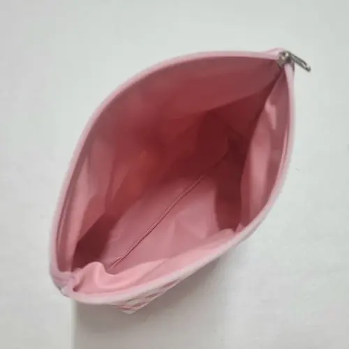 Necessaire Básica - Xadrez Rosa