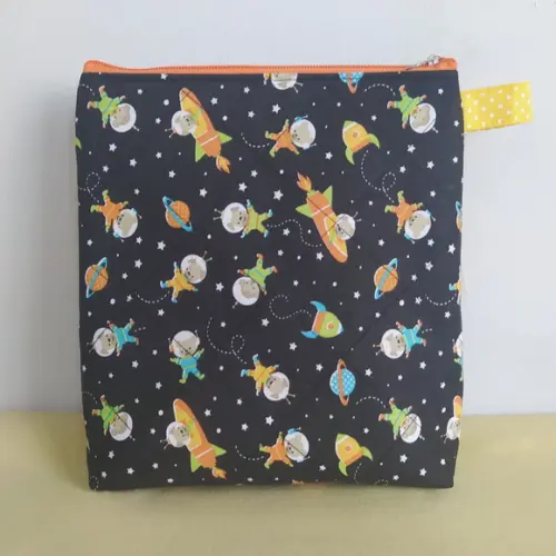 Necessaire com Visor Transparente m - Astronautas