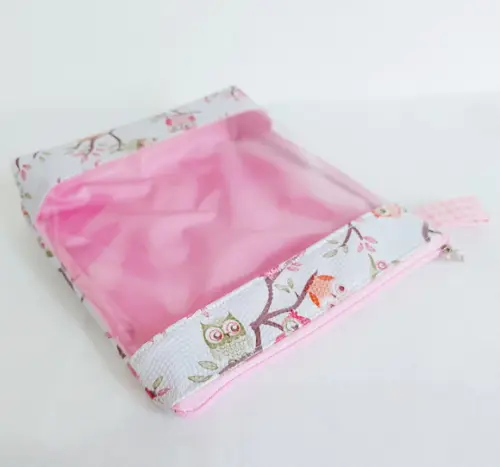 Necessaire com Visor Transparente m - Corujas