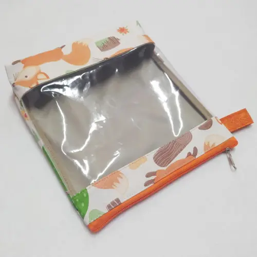 Necessaire com Visor Transparente m - Raposa