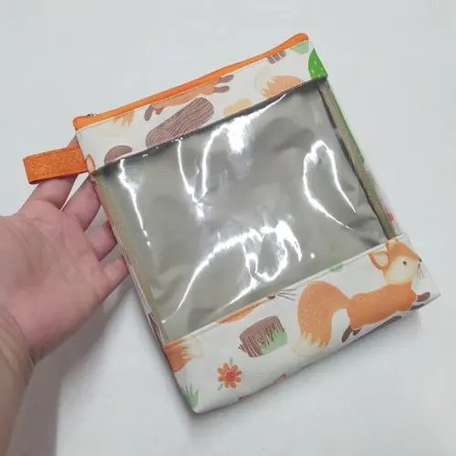 Necessaire com Visor Transparente m - Raposa