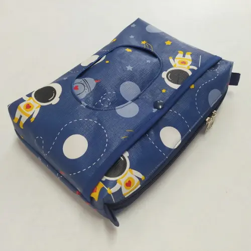 Necessaire Porta Fraldas e Lenço Umedecido - Astronauta
