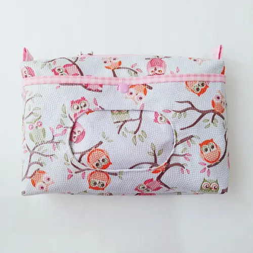 Necessaire Porta Fraldas e Lenço Umedecido - Corujas