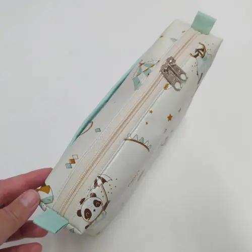 Necessaire Porta Fraldas e Lenço Umedecido - Circo Retrô