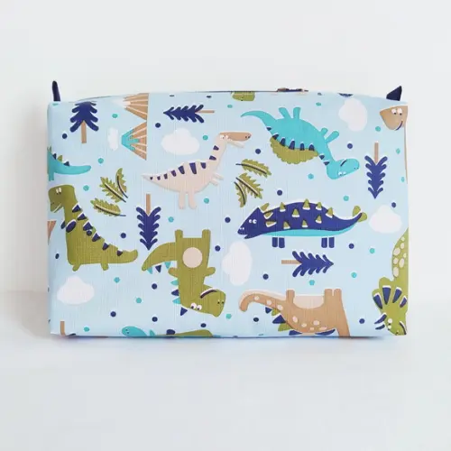 Necessaire Porta Fraldas e Lenço Umedecido - Dinossauros