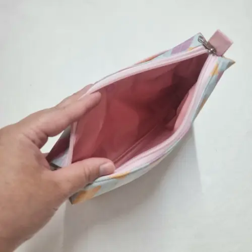 Necessaire Porta Fraldas e Lenço Umedecido - Xadrez Losangos