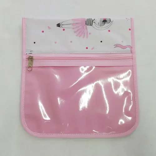 Porta Kit de Higiene - Bailarina Branco e Rosa