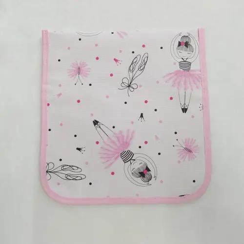 Porta Kit de Higiene - Bailarina Branco e Rosa