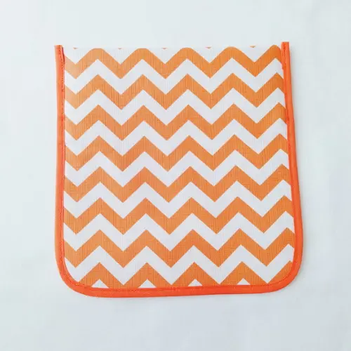 Porta Kit de Higiene - Chevron Laranja