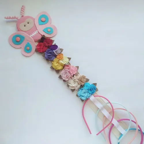 Porta Tiara, Laços e Fitas  Kit Balão e Borboleta de Feltro