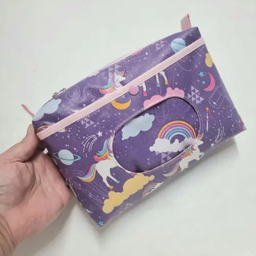 Saco Impermeável + Necessaire + Porta Higiene - Unicornio