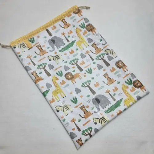 Saco Impermeável + Necessaire Porta Fralda - Safari ou Selva