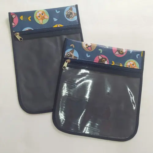 Saco Impermeável 28x40 + 2 Porta Kit Higiene - Gatinhos