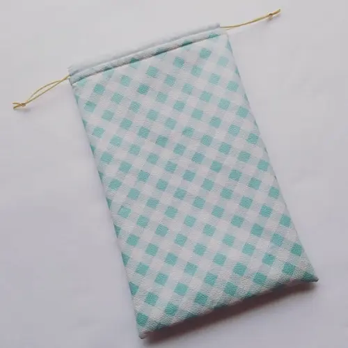 Saco Impermeável para Roupas 18x30 - Xadrez Verdinho