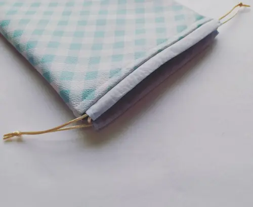 Saco Impermeável para Roupas 18x30 - Xadrez Verdinho