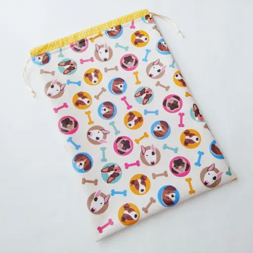 Saco Impermeável para Roupas 28x40 - Cachorrinhos
