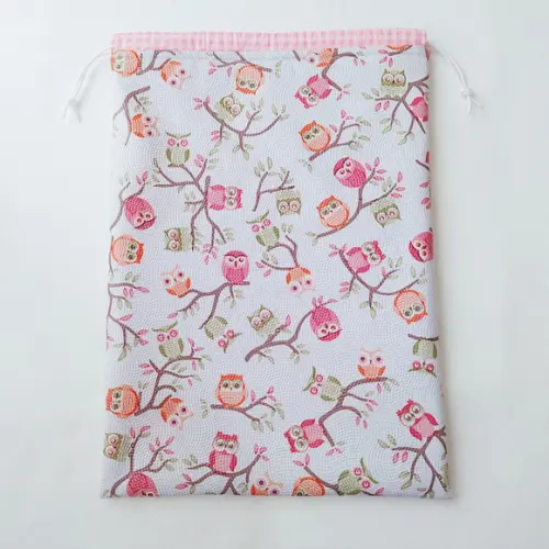 Saco Impermeável para Roupas 28x40 - Corujinhas