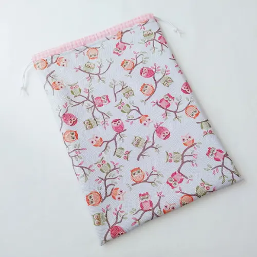Saco Impermeável para Roupas 28x40 - Corujinhas