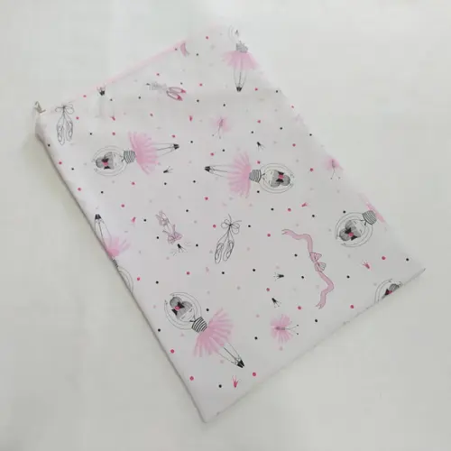 Saco Impermeável para Roupas 28x40 com Zíper - Bailarina