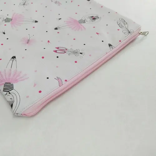 Saco Impermeável para Roupas 28x40 com Zíper - Bailarina