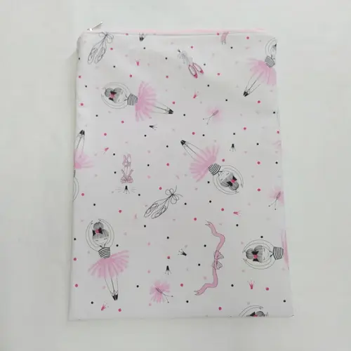 Saco Impermeável para Roupas 28x40 com Zíper - Bailarina