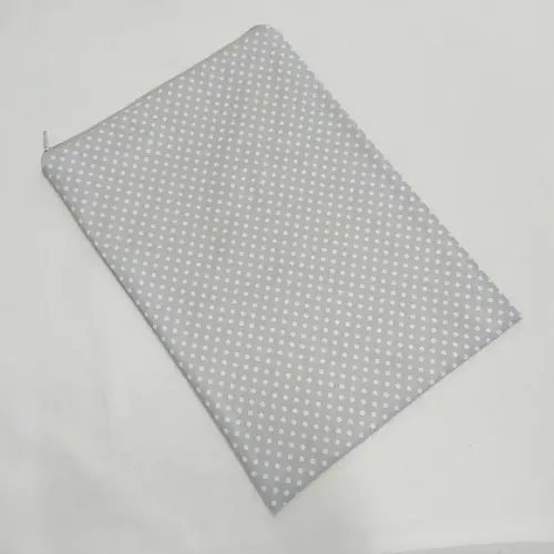 Saco Impermeável para Roupas 28x40 com Zíper - Cinza Poá