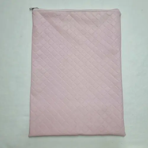 Saco Impermeável para Roupas 28x40 com Zíper - Rosa Bebê