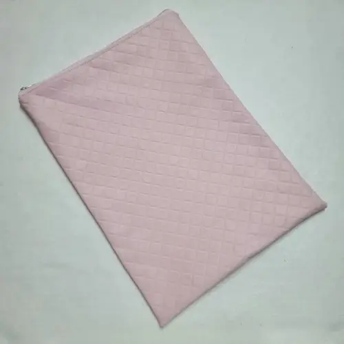 Saco Impermeável para Roupas 28x40 com Zíper - Rosa Bebê