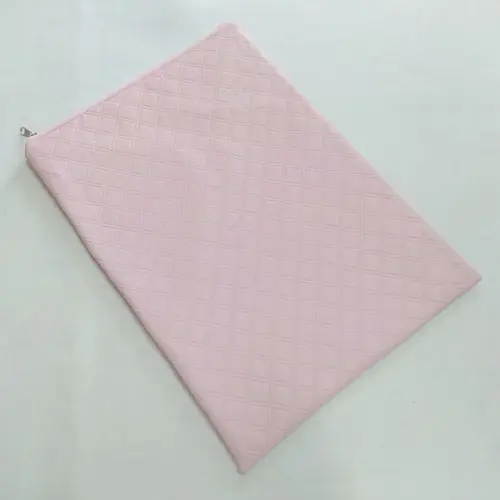 Saco Impermeável para Roupas 28x40 com Zíper - Rosa Bebê
