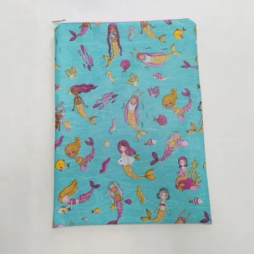 Saco Impermeável para Roupas 28x40 com Zíper - Sereias