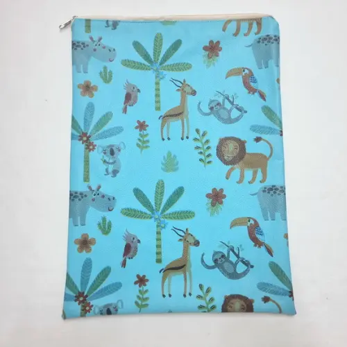 Saco Impermeável para Roupas com Zíper - Safari Turquesa