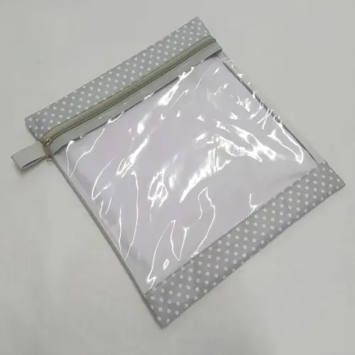 Saquinho Organizador Roupa Limpa - Cinza Poá