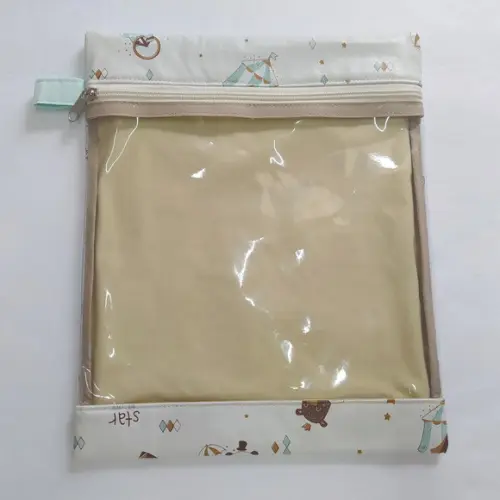 Saquinho Organizador Roupa Limpa - Circo de Animais Retrô