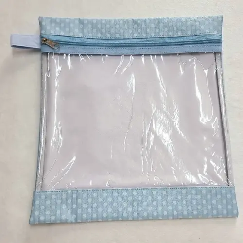 Saquinho Organizador Roupa Limpa - Poá Azul Bebê
