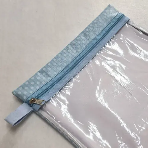 Saquinho Organizador Roupa Limpa - Poá Azul Bebê