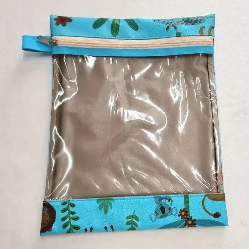 Saquinho Organizador Roupa Limpa - Safari Turquesa