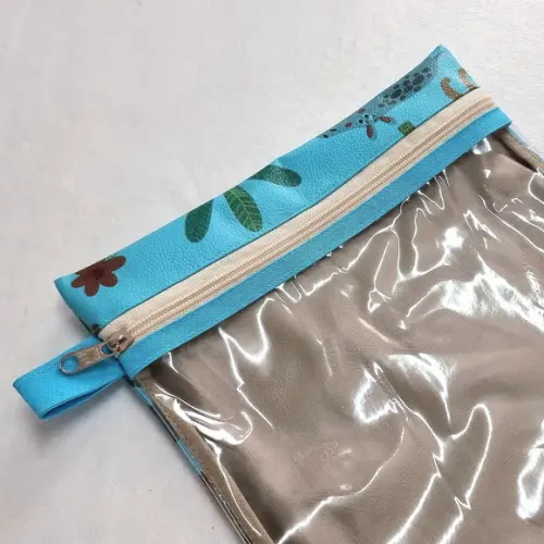 Saquinho Organizador Roupa Limpa - Safari Turquesa