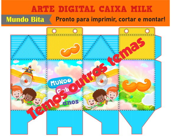 Arte Digital Caixa Milk